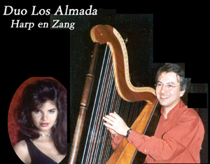 muziek, duo, almada